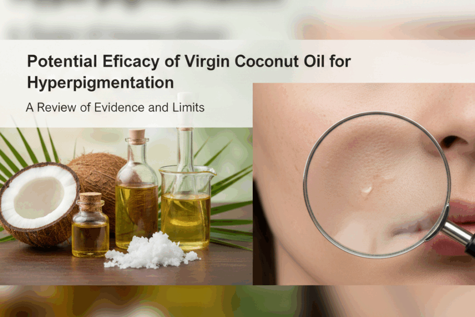 can virgin coconut oil remove dark spots